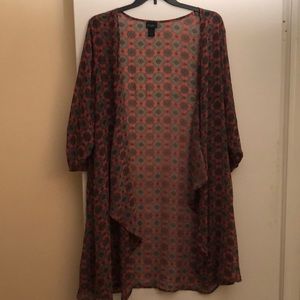 Rue 21 longline flowy cardigan duster